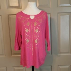 *FINAL PRICE *Just My Size Ladies plus size fushia tunic.